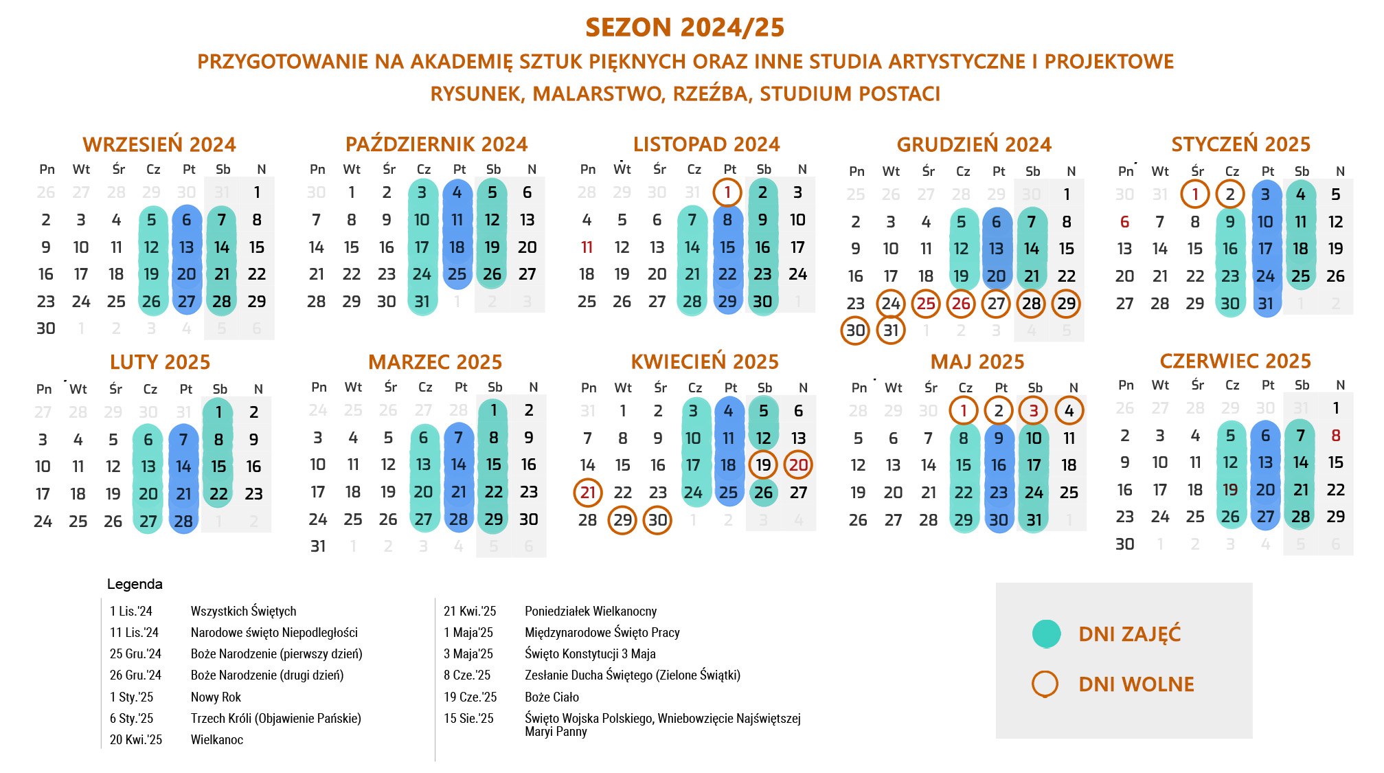 Kalendarz Fenomenarium 2024/25