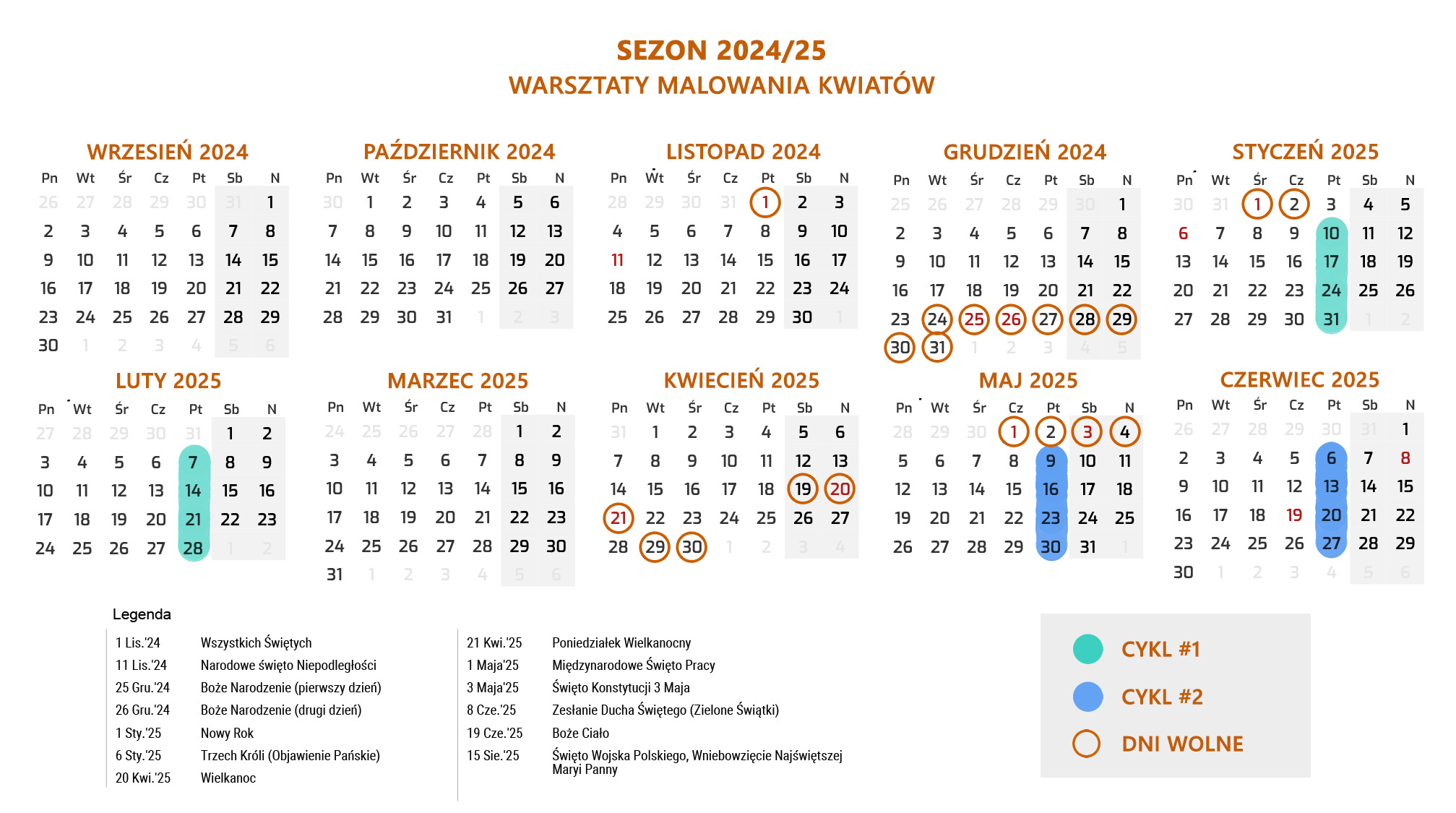 Kalendarz Fenomenarium 2024/25