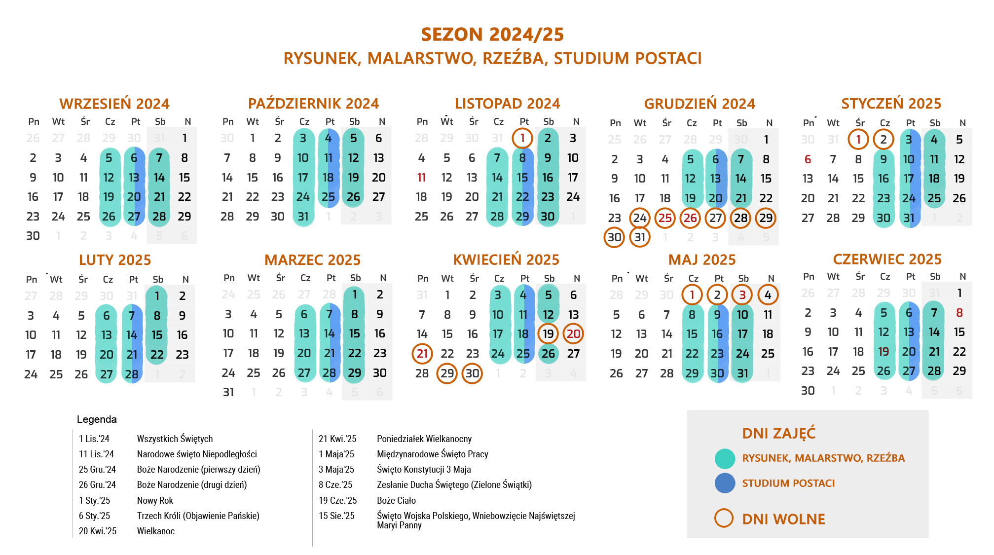 Kalendarz Fenomenarium 2024/25