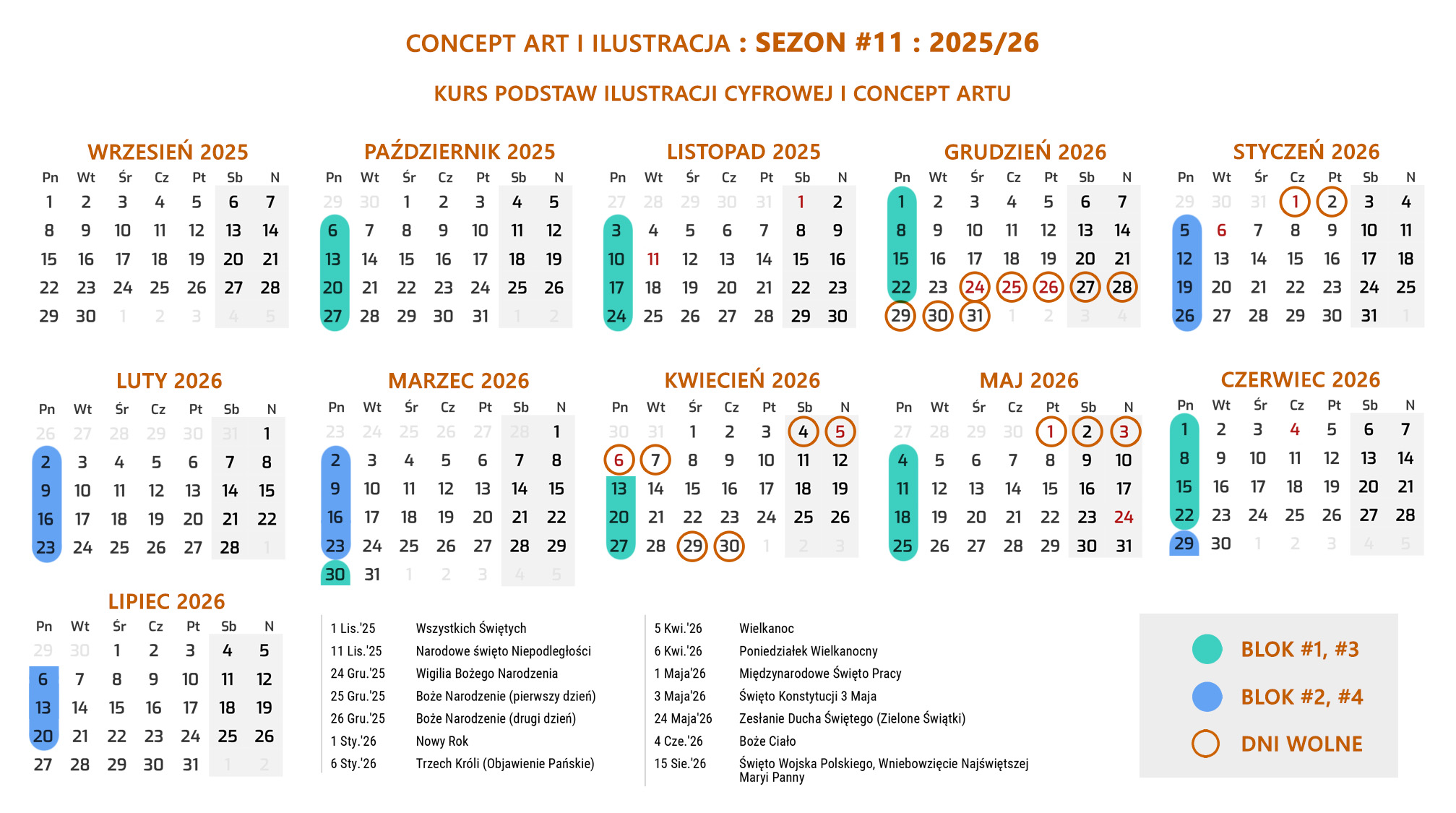 Kalendarz Fenomenarium 2025/26