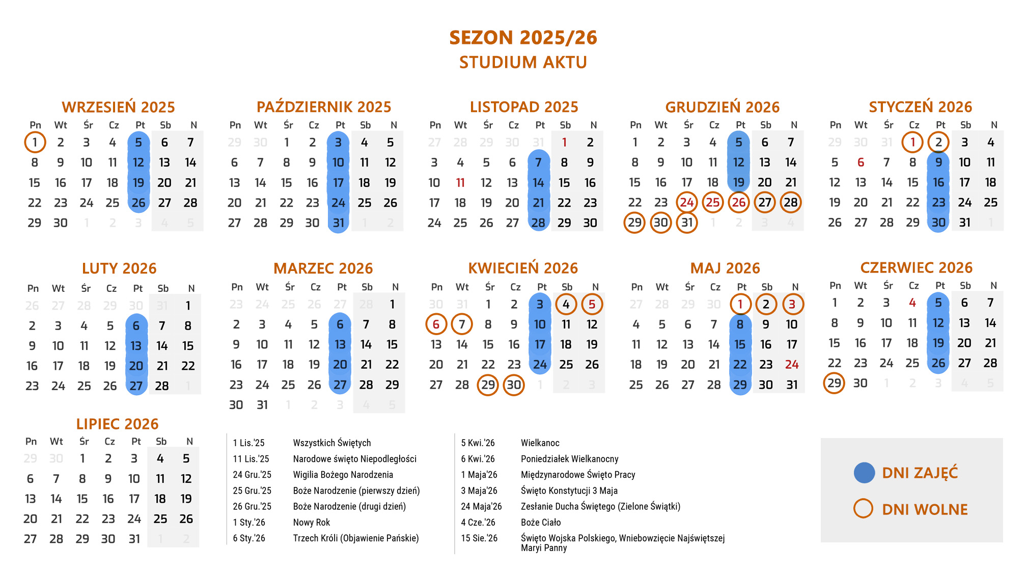 Kalendarz Fenomenarium 2024/25