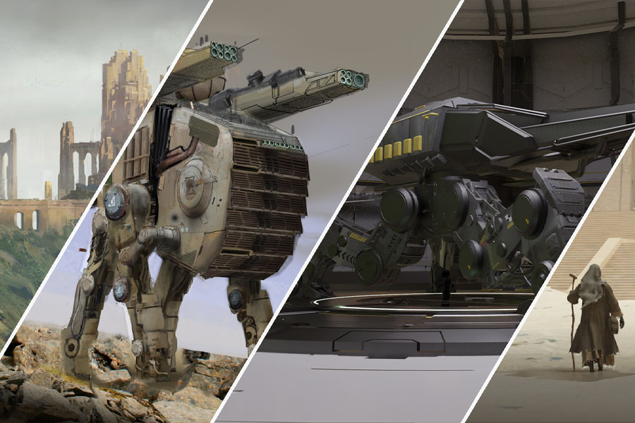 Kursy Concept Artu i Ilustracji z doświadczonymi artystami aktywnymi w branży game devu, dla aspirujących do branży kreatywnej i rozrywkowej, początkujących i zaawansowanych artyst&oacute;w cyfrowych. Kursy prowadzone przez doświadczonych, profesjonalnych artyst&oacute;w, realnie pracujących w game devie (m.in. w Techlandzie). Przygotowanie portfolio pod rekrutację. ON-LINE i stacjonarnie.